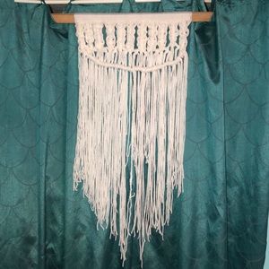 Yarn macrame wall hanging
